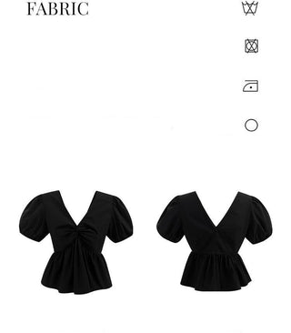 V-neck slim Top