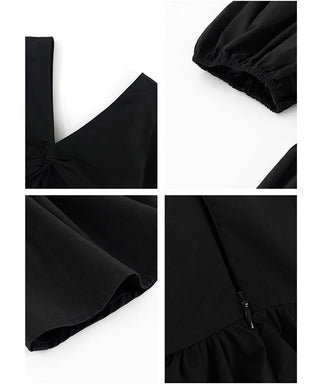 V-neck slim Top