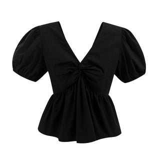 V-neck slim Top
