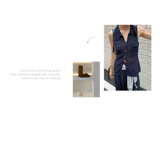 sleeveless cardigan