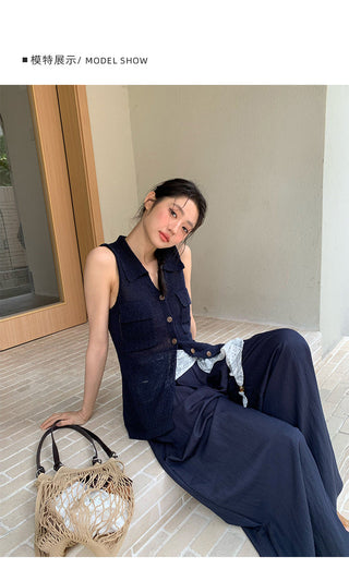 sleeveless cardigan