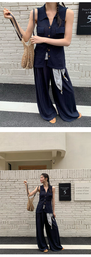 sleeveless cardigan