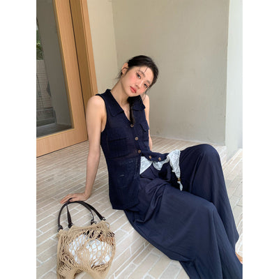 sleeveless cardigan