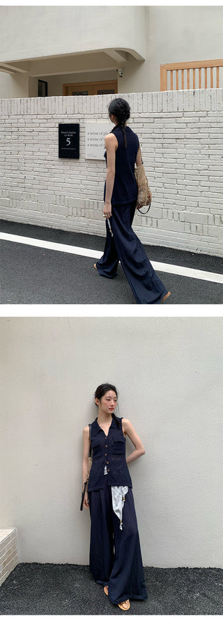 sleeveless cardigan