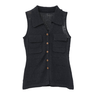 sleeveless cardigan