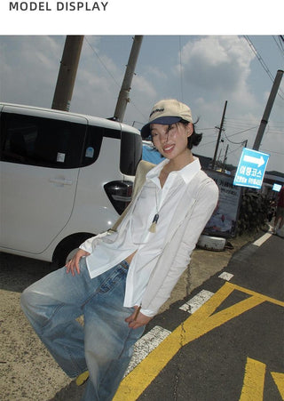 slim wide jeans