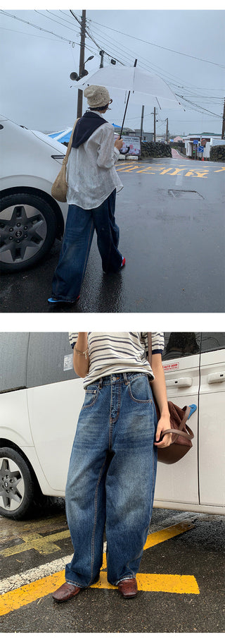 slim wide jeans