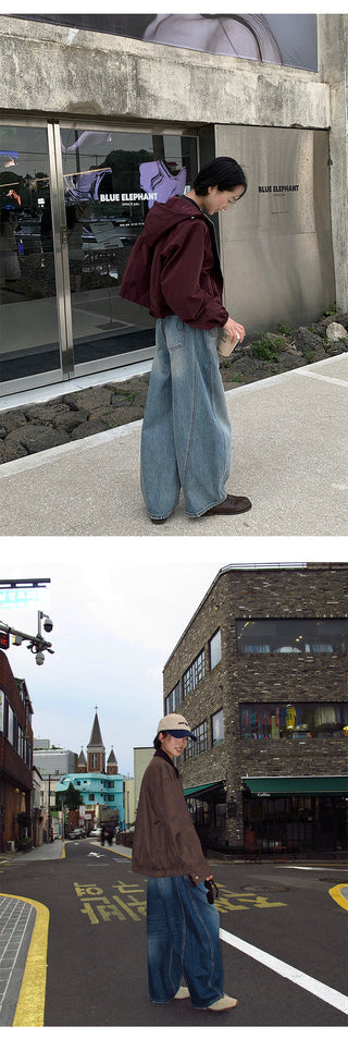 slim wide jeans