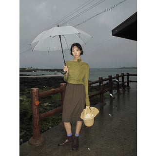flower waist sweater