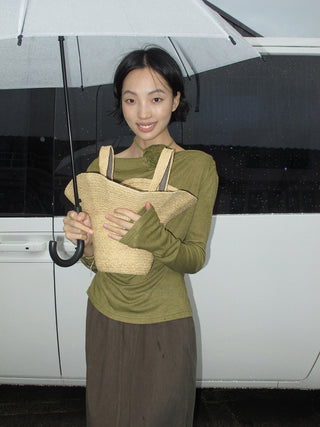 flower waist sweater