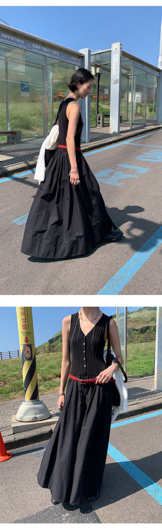 knit A-line dress