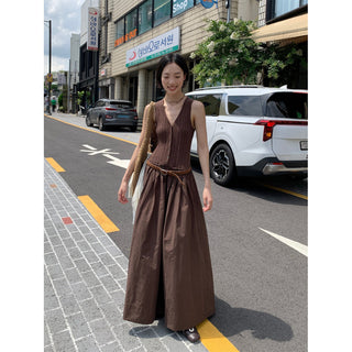 knit A-line dress