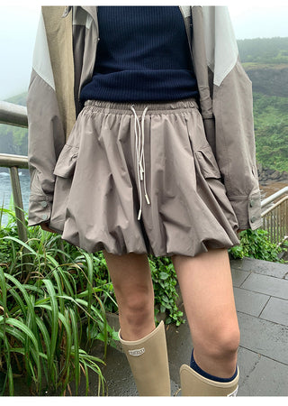 drawstring skirt pants