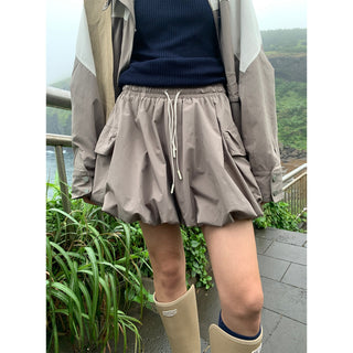 drawstring skirt pants