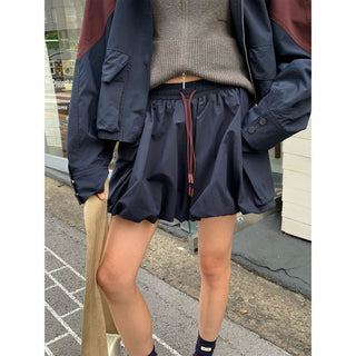 drawstring skirt pants