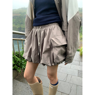 drawstring skirt pants