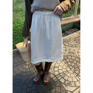 lace midi skirt