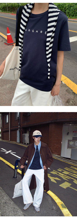 embroidered wool tee