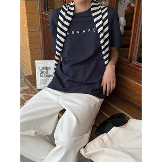 embroidered wool tee