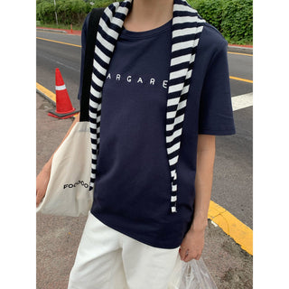 embroidered wool tee