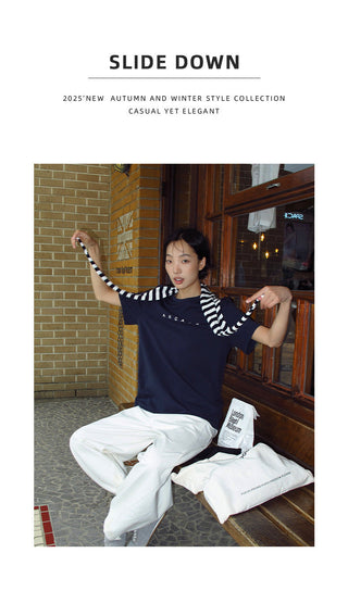 embroidered wool tee