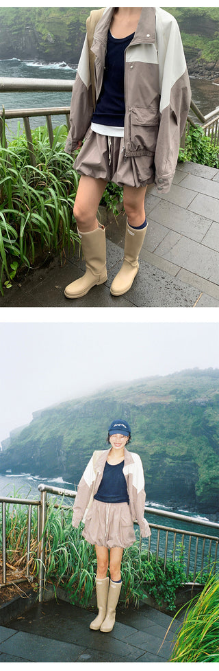 contrast color coat