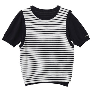 striped knit tee