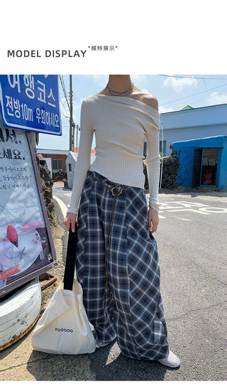 oblique wool Top