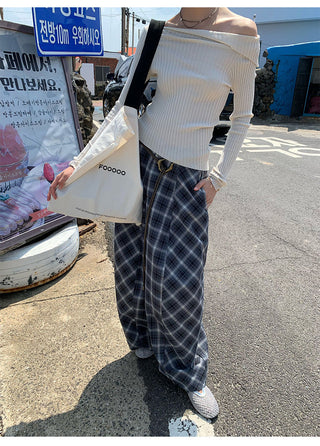 oblique wool Top