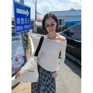 oblique wool Top