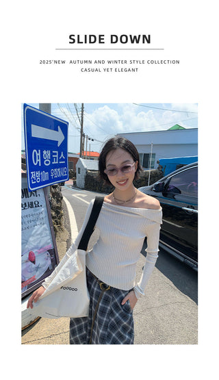 oblique wool Top
