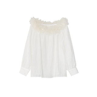 feather off-shoulder