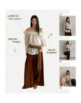 feather off-shoulder