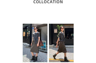 midi leather skirt