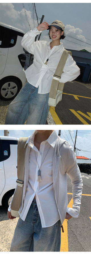 asymmetric cotton Top