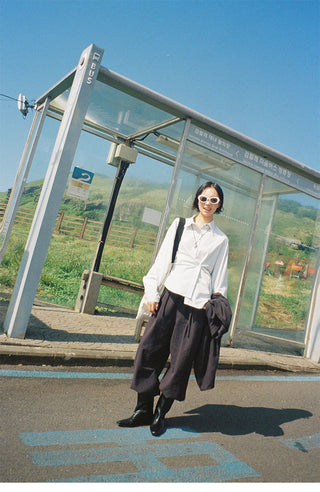 asymmetric cotton Top