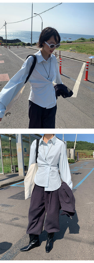 asymmetric cotton Top