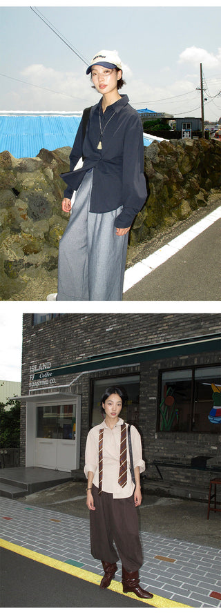 asymmetric cotton Top