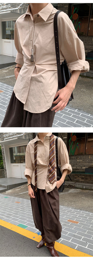 asymmetric cotton Top