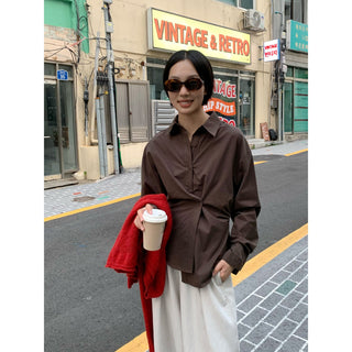 asymmetric cotton Top