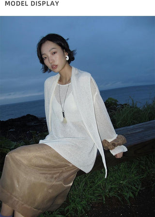 see-through tulle skirt