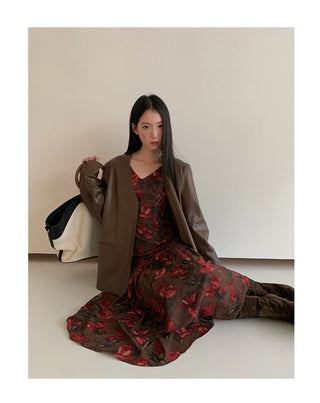 rose vest dress