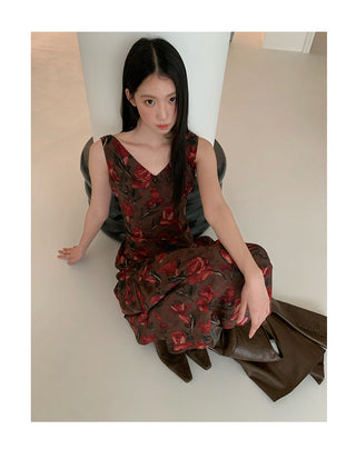rose vest dress