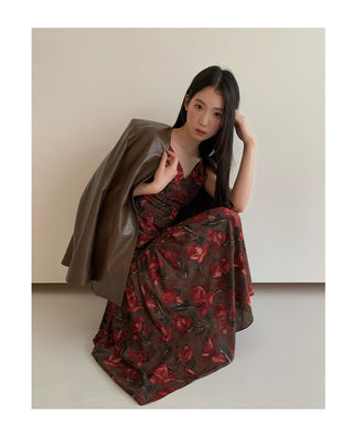 rose vest dress
