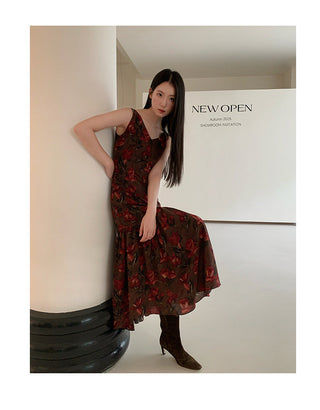 rose vest dress