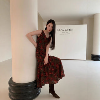 rose vest dress