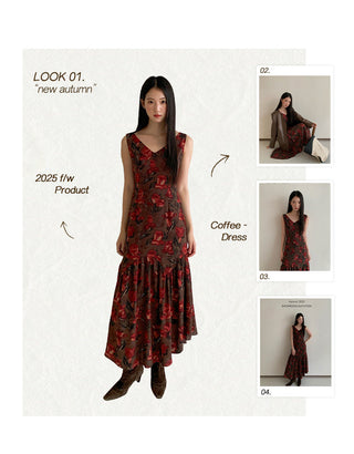 rose vest dress