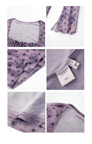 polka dot pullover