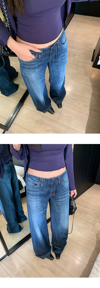 Low Waist Loose Trousers
