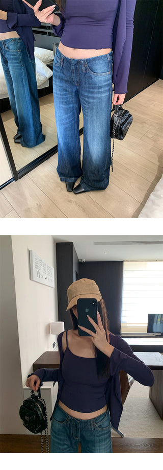 Low Waist Loose Trousers